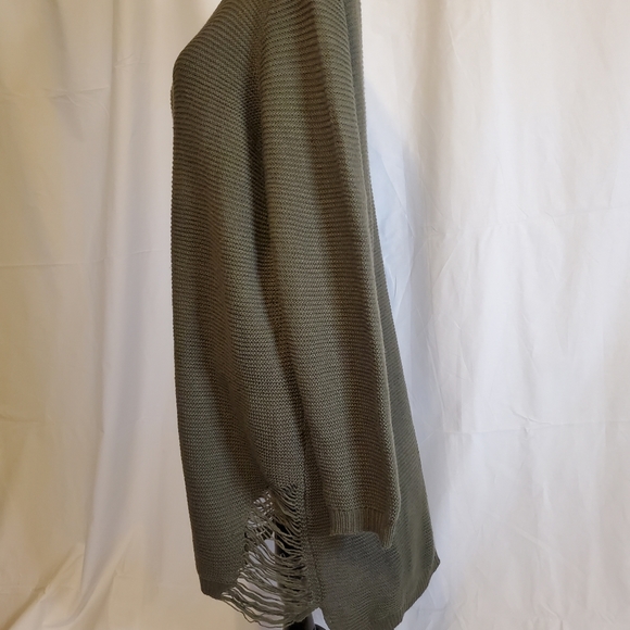 Cable Knit Sweater Dress Olive green XL - Picture 12 of 13